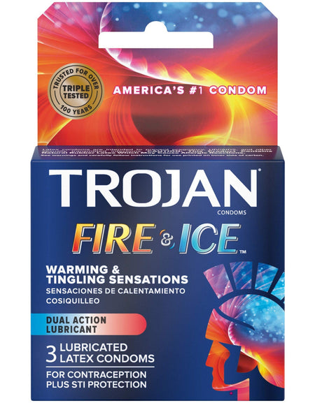 Trojan Fire & Ice Condoms (3 Pack)