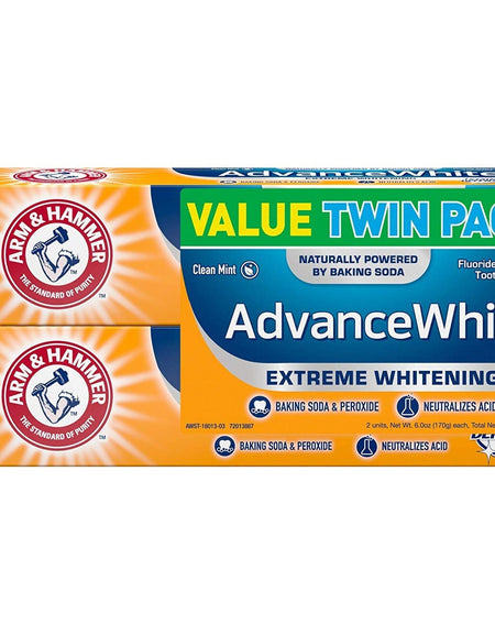 Arm & Hammer Advanced White Toothpaste Clean Mint (Twin Pack)