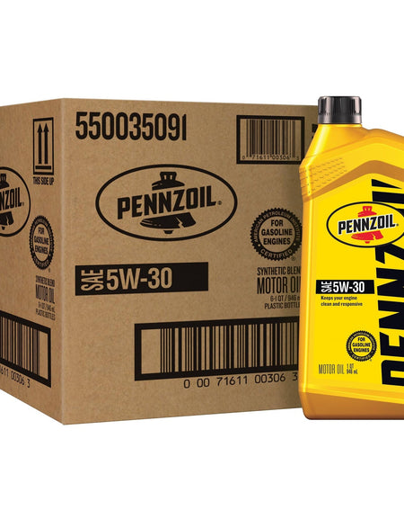 Pennzoil Motor Oil 5W-30 (1 Quart, Pack of 6)