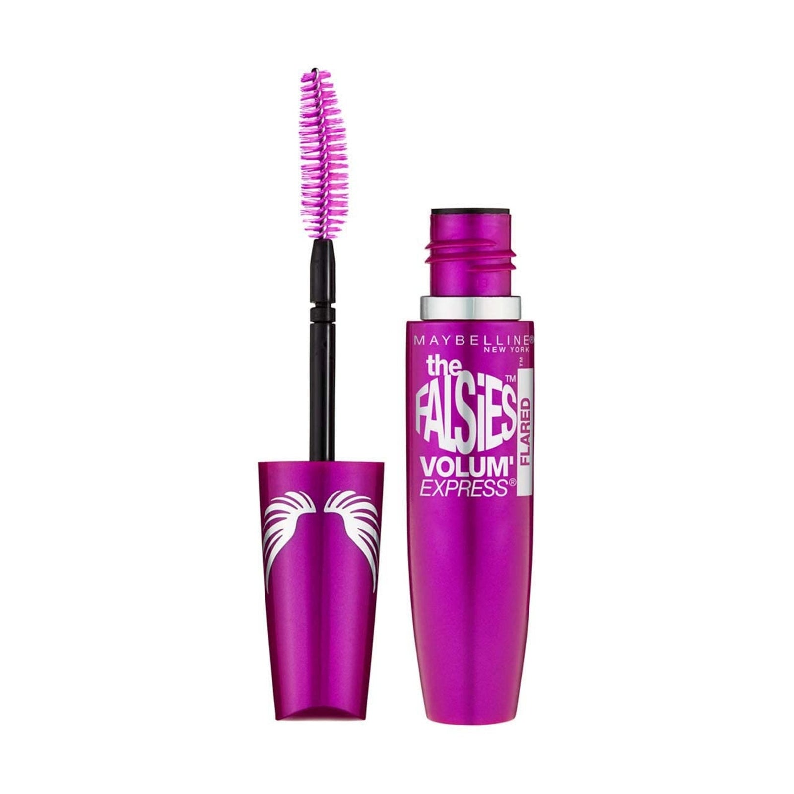 Maybelline The Falsies Flared Mascara Blackest Black (0.31 oz, Pack of 2)