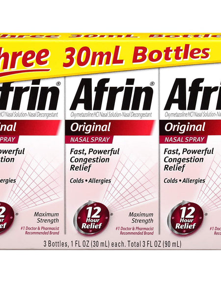 Afrin Original Nasal Spray (1 oz, Pack of 3)