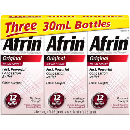 Afrin Original Nasal Spray (1 oz, Pack of 3)