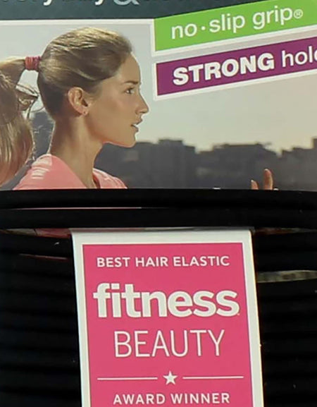 Scunci No-Slip Hair Ties - Black (Pack of 2)