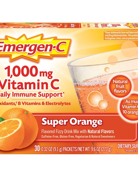 Emergen-C Vitamin C Powder - Super Orange (30 ct)