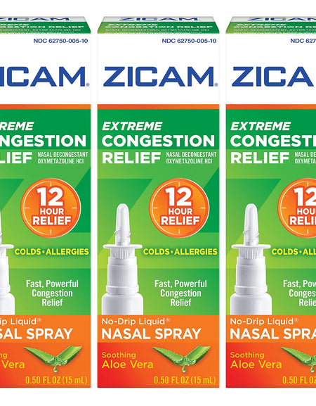 Zicam Extreme Congestion Nasal Spray (0.5 oz, Pack of 3)