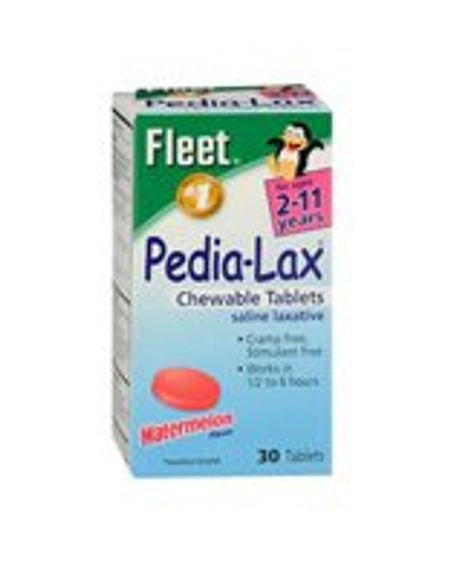 Fleet Pedia Lax Chewable Tablets - Watermelon (30 ct, Pack of 2)