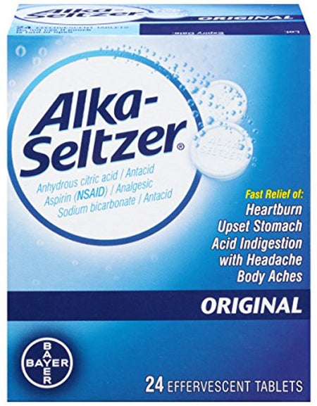 Alka-Seltzer Original Tablets (24 Count, Pack of 6)
