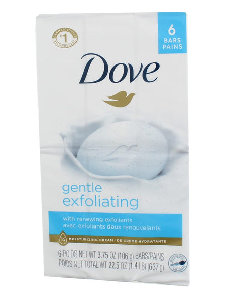 Dove Beauty Bars Exfoliating (4 oz, Pack of 6)