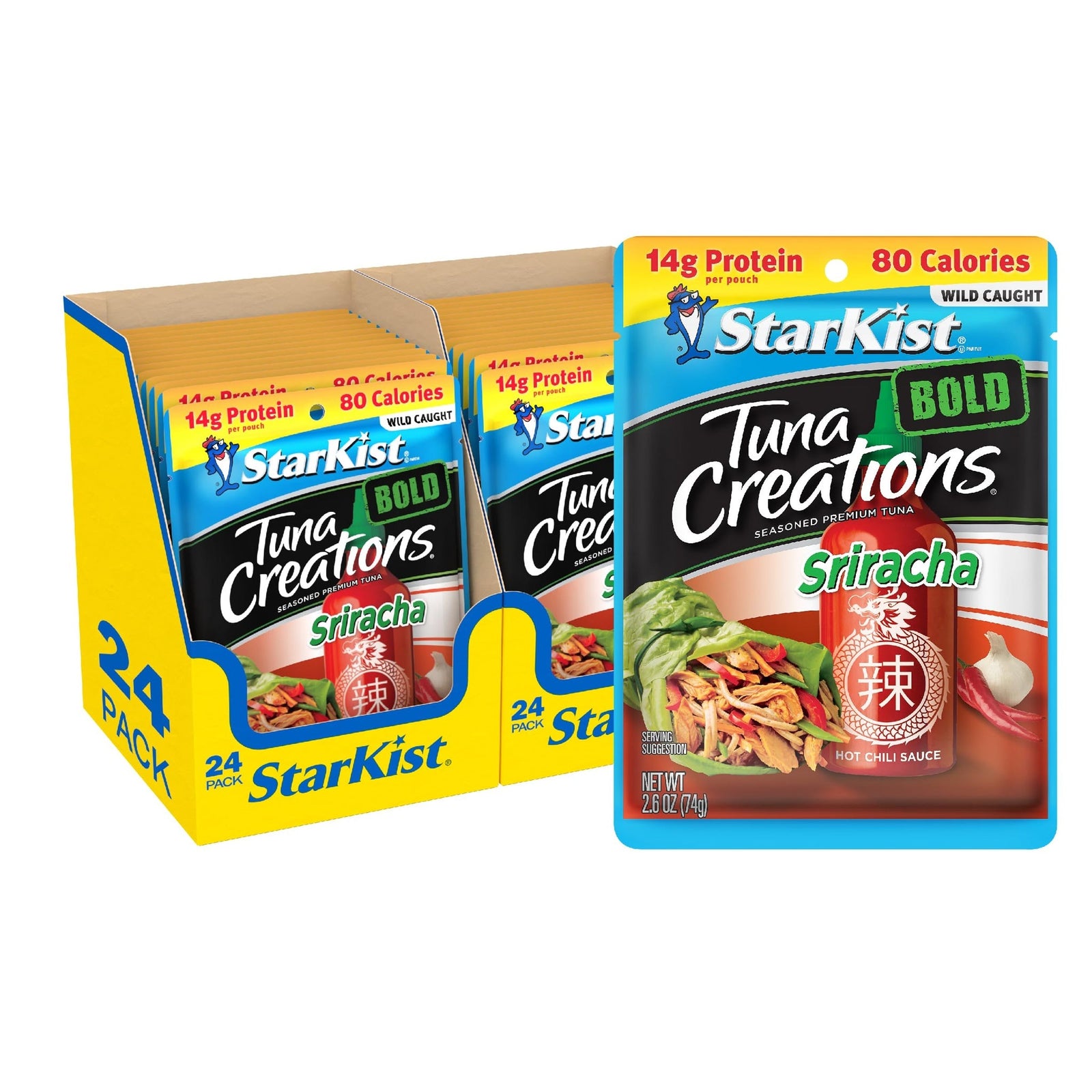 StarKist Tuna Creations Bold Sriracha (2.6 oz, Pack of 24)