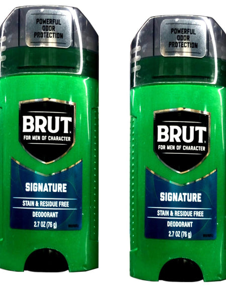 Brut Deodorant Signature Scent (2.7 oz, Pack of 2)