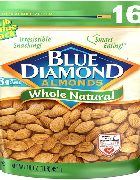Blue Diamond Almonds Raw Whole Natural (16 oz)