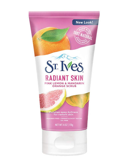 St. Ives Radiant Skin Face Scrub Pink Lemon & Mandarin Orange (6 oz)