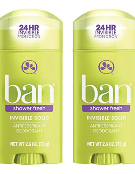 Ban Deodorant Shower Fresh (2.6 oz, Pack of 2)