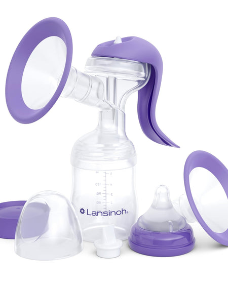 Lansinoh Manual Breast Pump with Bottle (5 oz)