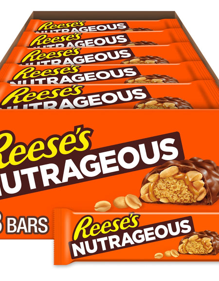 Reese's Nutrageous Candy Bars (1.66 oz, 18 Count)