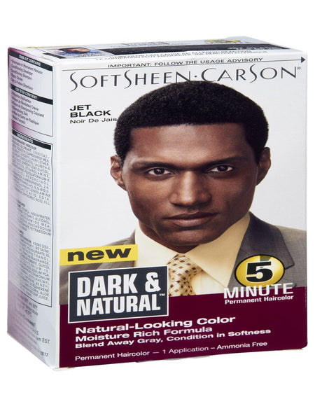 Dark and Natural Men’s Hair Color Jet Black (Pack of 12)