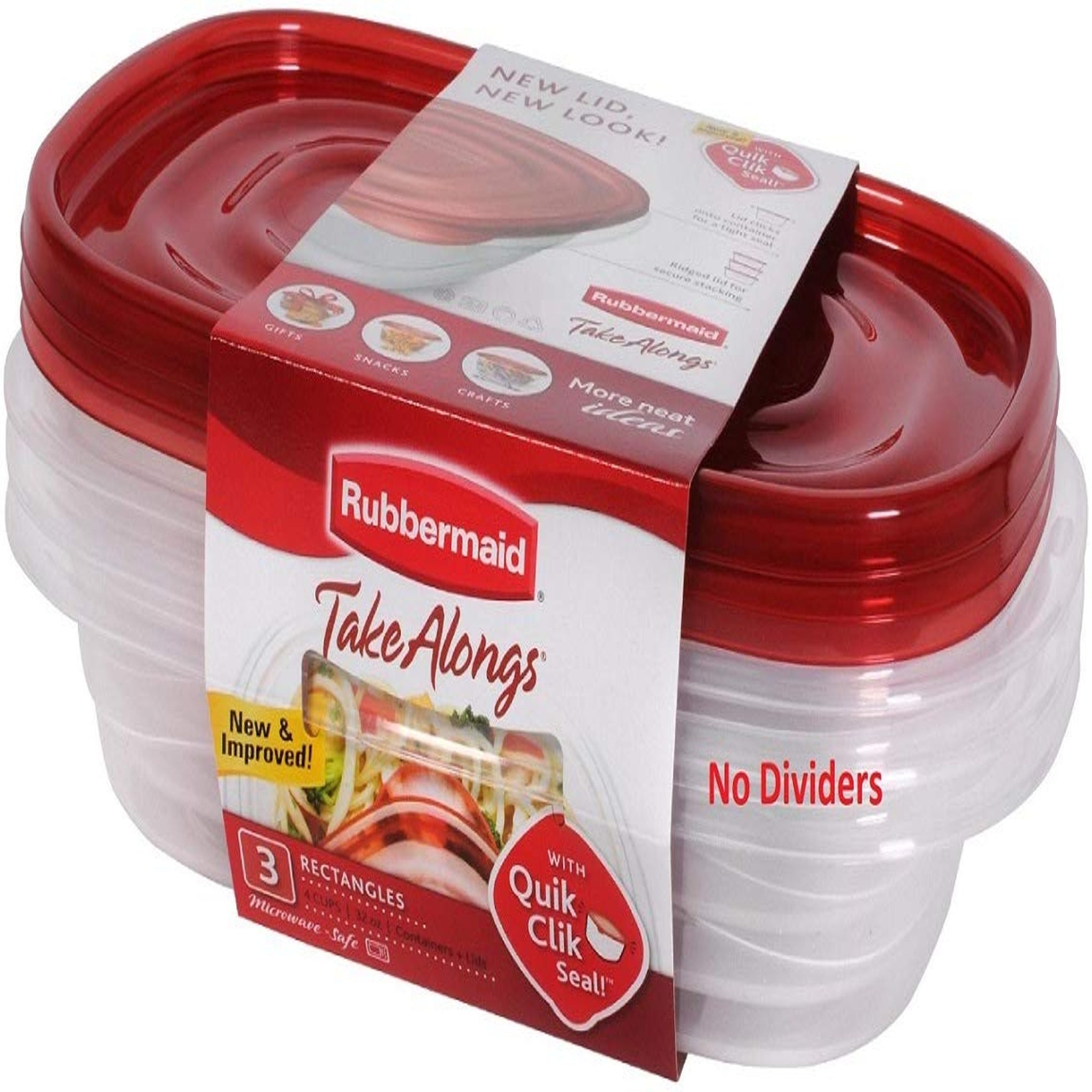 Rubbermaid Take Alongs Rectangle Containers (3 Count)