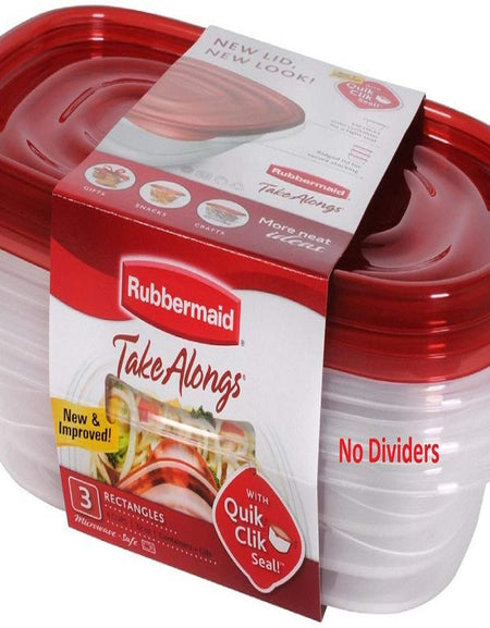 Rubbermaid Take Alongs Rectangle Containers (3 Count)