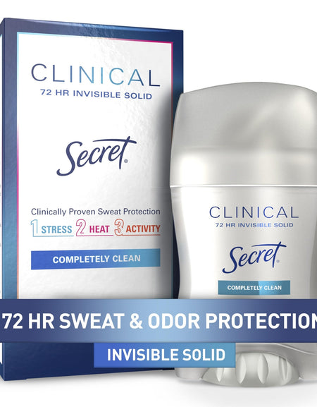 Secret Clinical Deodorant Invisible Solid Completely Clean (1.6 oz)