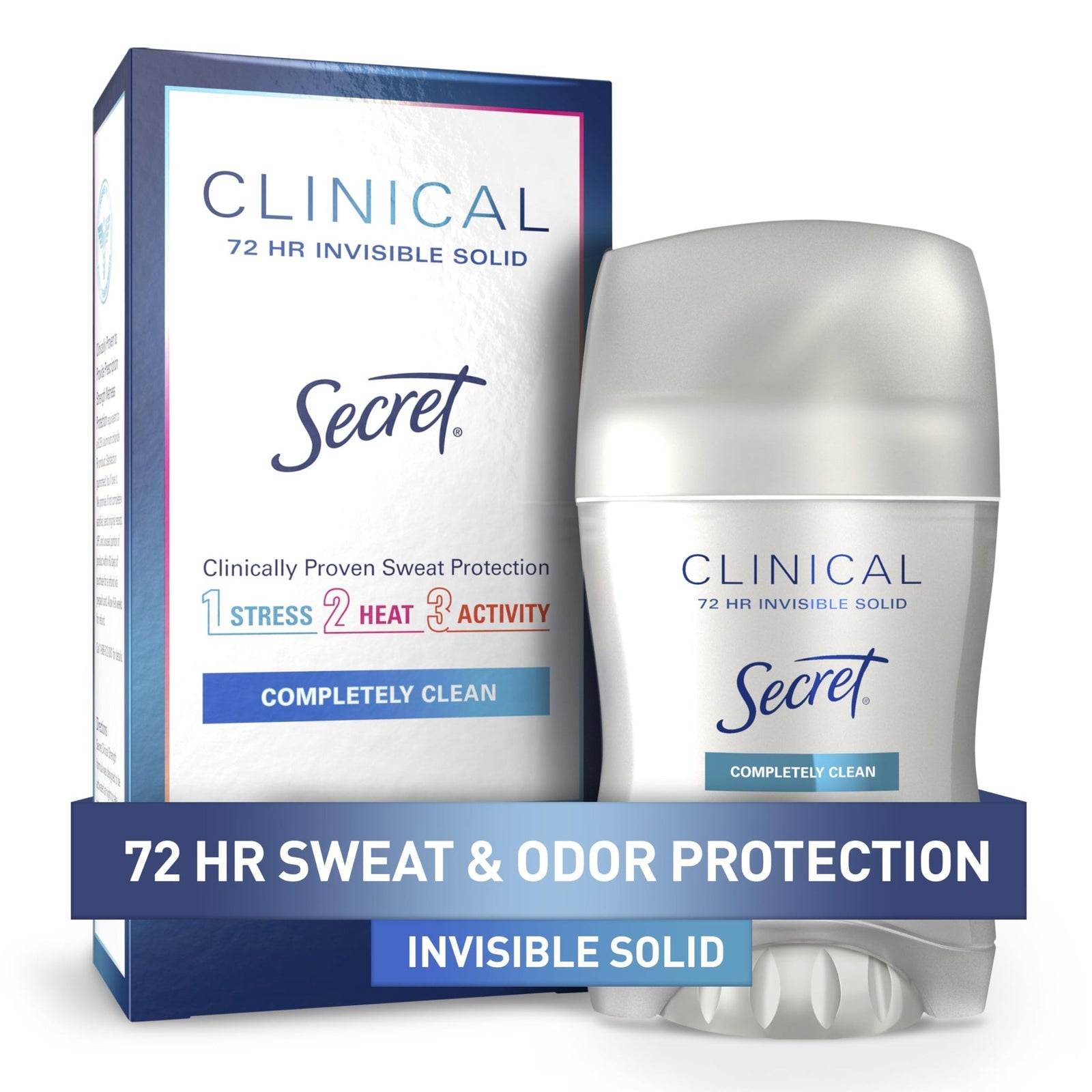Secret Clinical Deodorant Invisible Solid Completely Clean (1.6 oz)