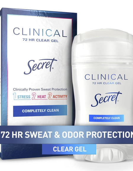 Secret Clinical Deodorant Clear Gel Completely Clean (1.6 oz)