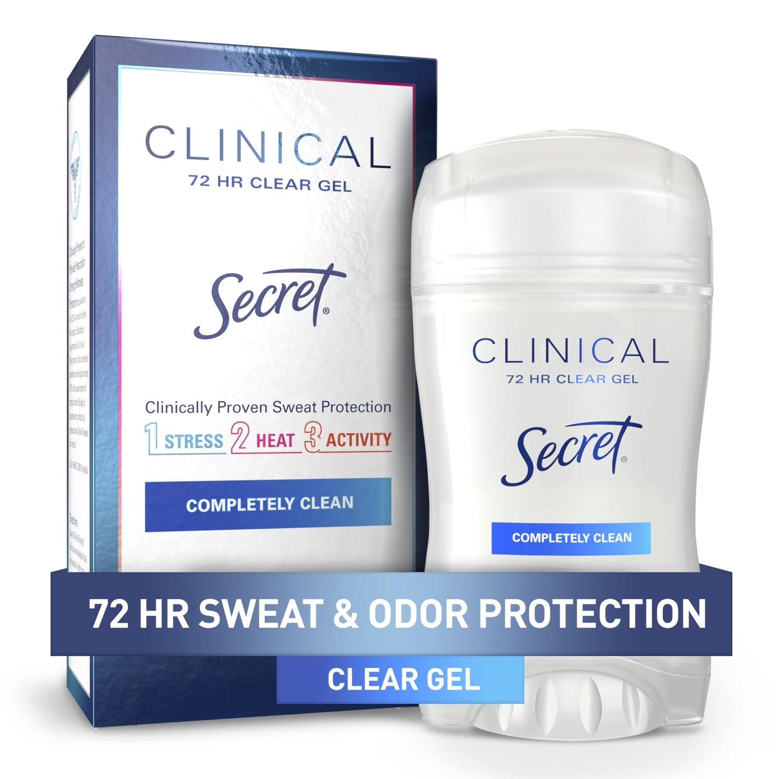 Secret Clinical Deodorant Clear Gel Completely Clean (1.6 oz)