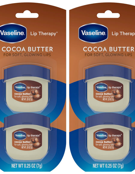 Vaseline Lip Therapy Cocoa Butter (0.25 oz, Pack of 4)