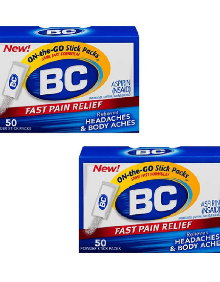BC Pain Relief Powders (50 Count, Pack of 2)