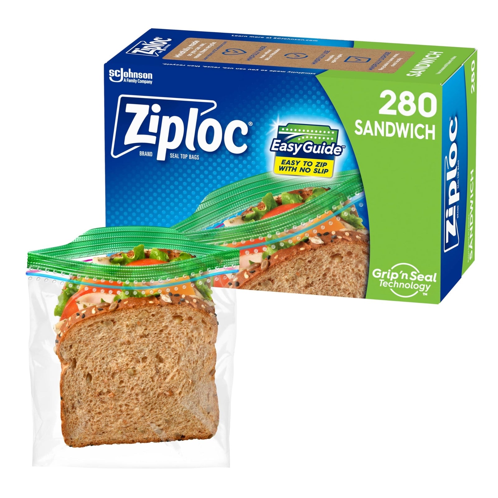 Ziploc Sandwich and Snack Bags (280 Bags Total)