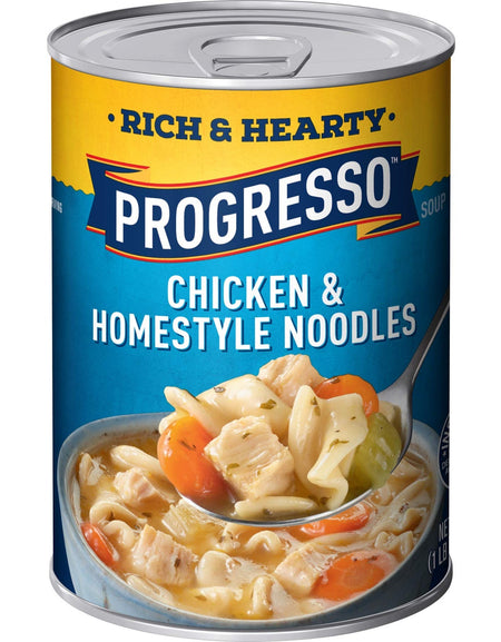 Progresso Rich & Hearty Chicken Noodle Soup (19 oz, Pack of 6)