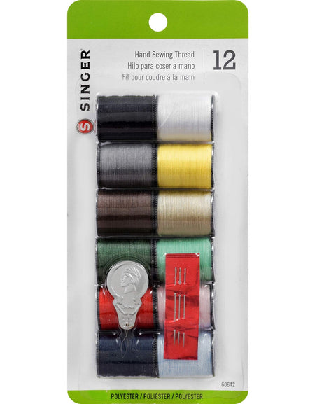 Singer Spun Polyester Thread Assorted Colors (12 Count)