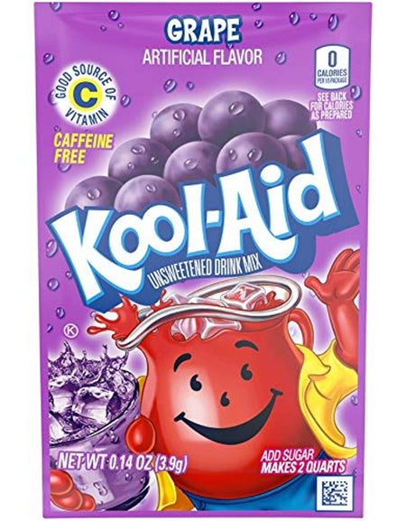 Kool-Aid Grape Drink Mix (0.14 oz, Pack of 50)