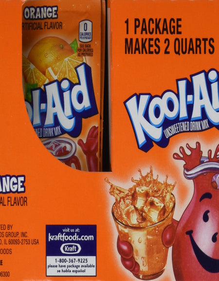 Kool-Aid Orange Drink Mix (0.15 oz, Pack of 50)