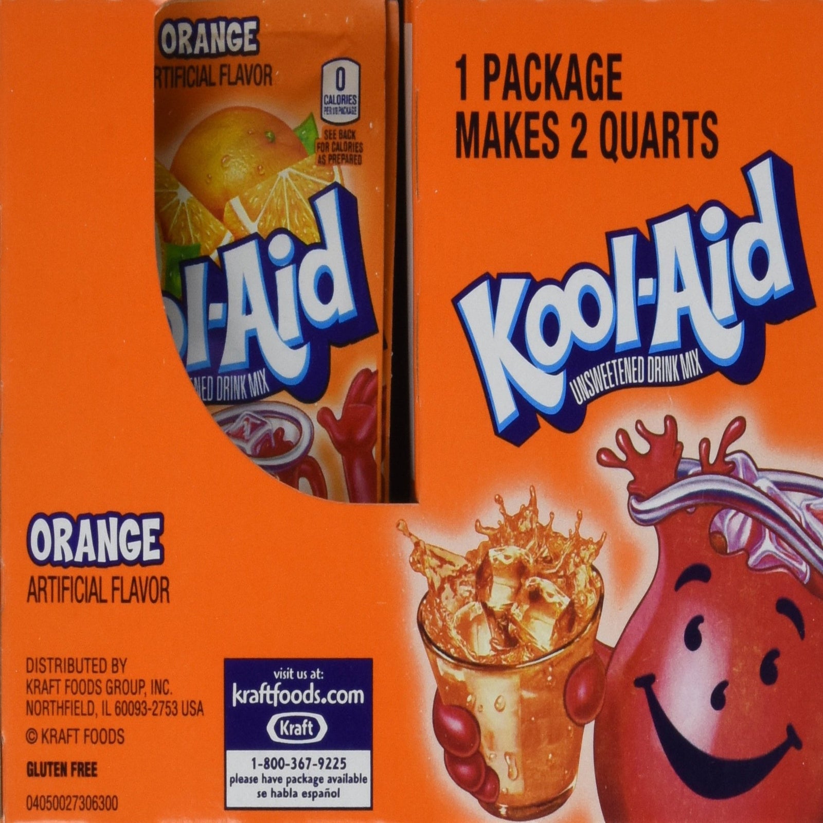 Kool-Aid Orange Drink Mix (0.15 oz, Pack of 50)