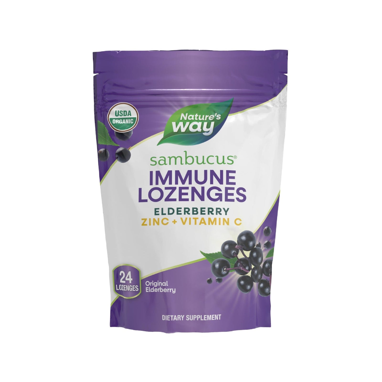Nature's Way Sambucus Immune Lozenges (24 Count, Pack of 3)