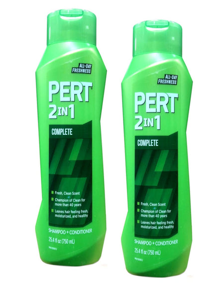 Pert 2-in-1 Classic Clean Shampoo (25.4 oz, Pack of 2)