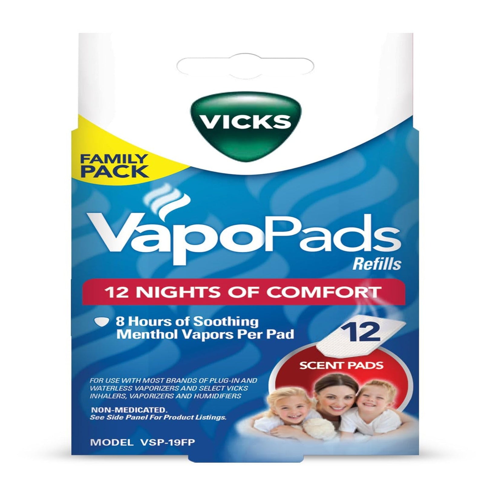 Vicks Vapo Pad Family Pack (12 Count)