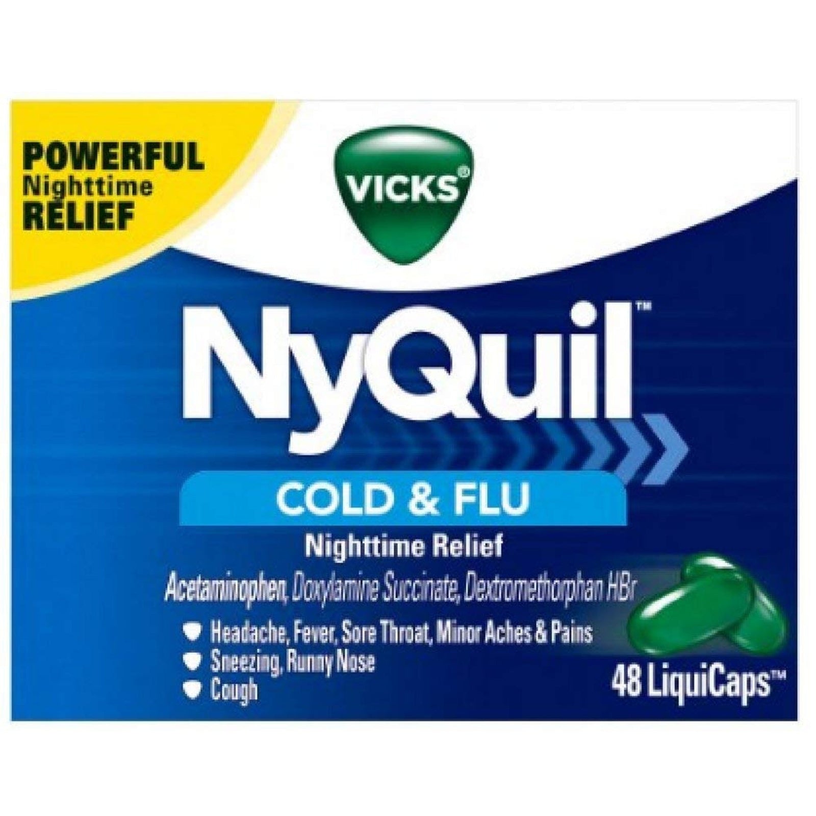 Vicks NyQuil LiquiCaps (24 Count, Pack of 5)