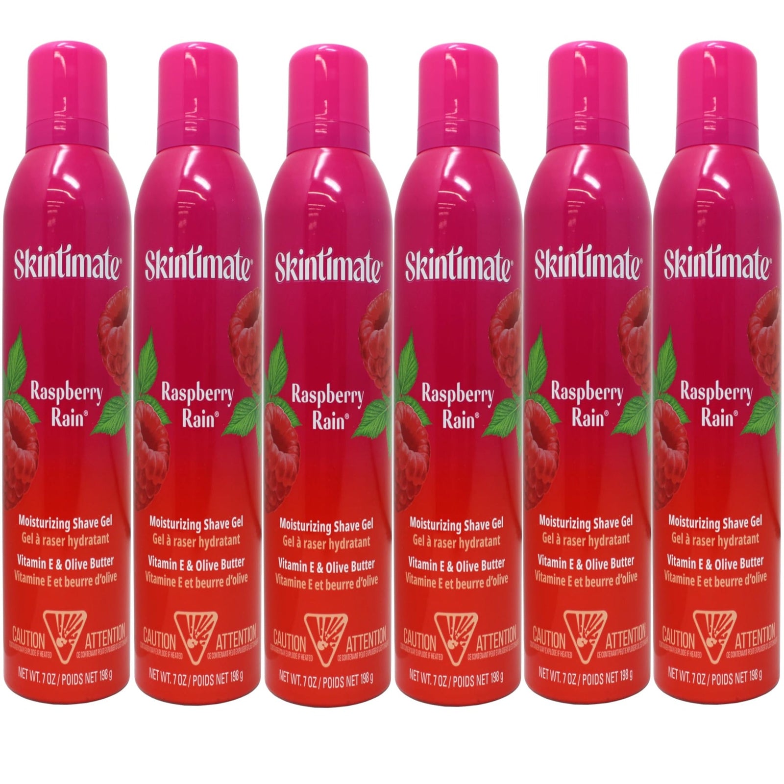 Skintimate Shave Gel Raspberry Rain (7 oz, Pack of 6)