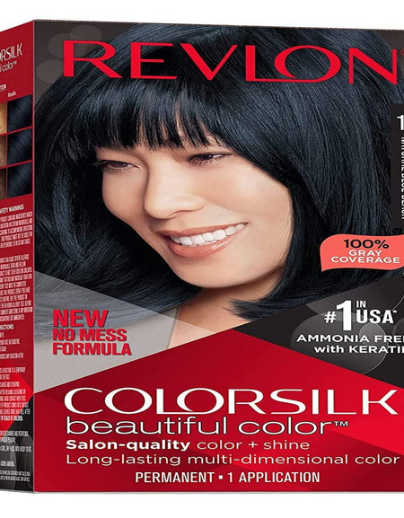 Revlon Colorsilk Hair Color Natural Blue Black (Pack of 2)
