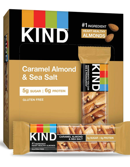 KIND Nut Bars Caramel Almond Sea Salt (12 Count)