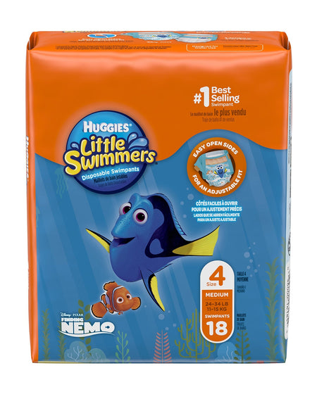 Huggies Little Swimmers Medium (18 Count, Pack of 4)