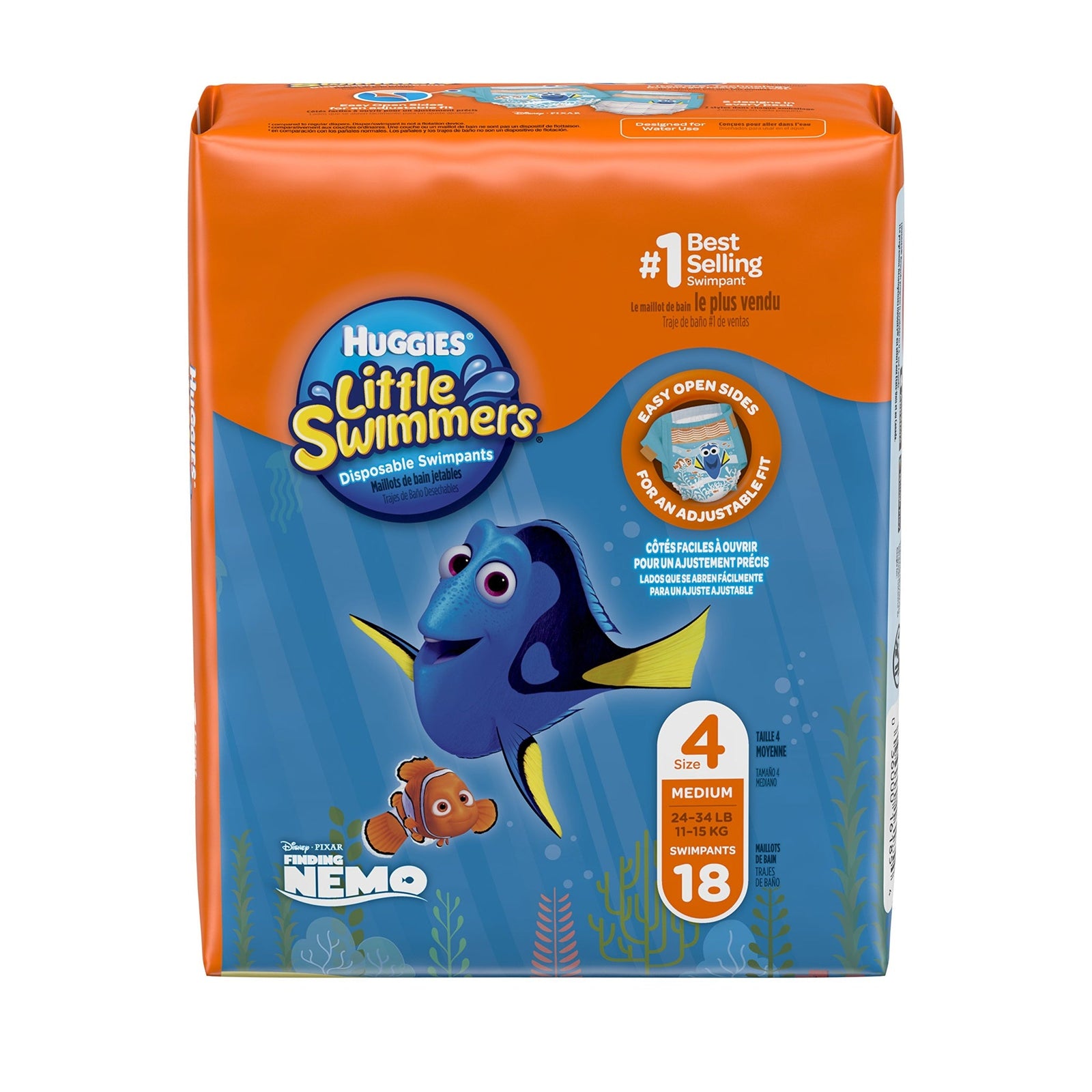 Huggies Little Swimmers Medium (18 Count, Pack of 4)