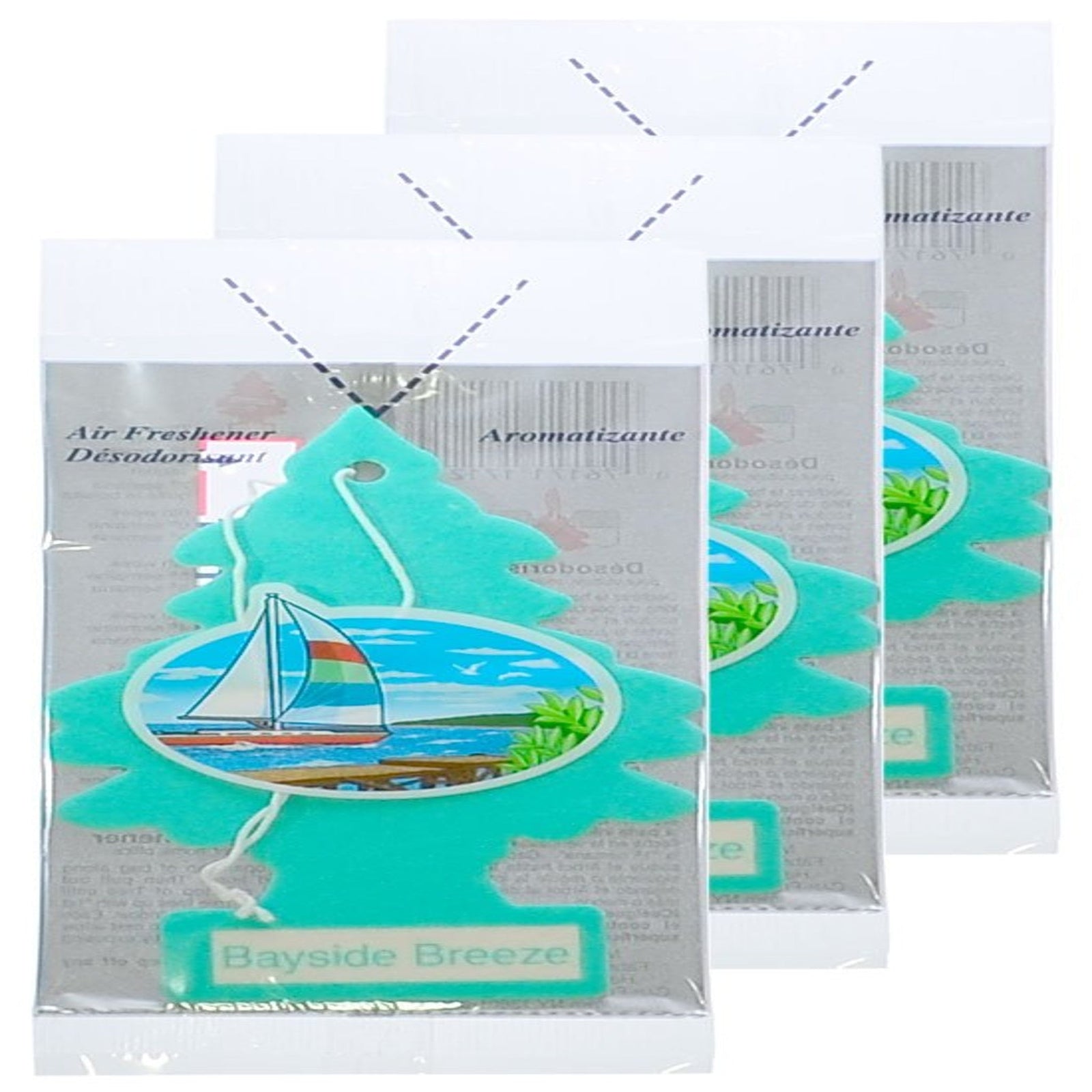 Little Trees Air Freshener Bayside Breeze (3 Pack)