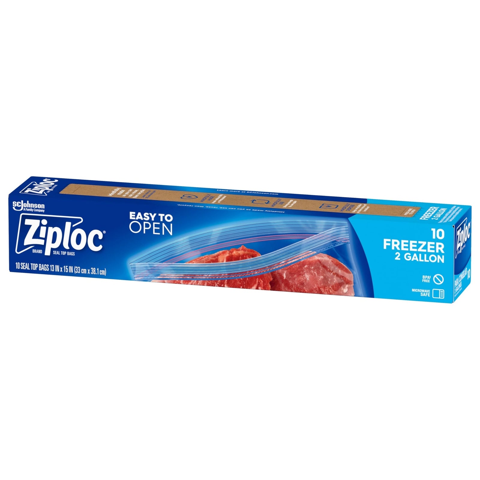 Ziploc 2 Gallon Freezer Bags (10 Count)