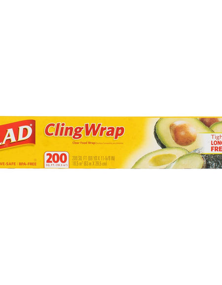 Glad Cling Wrap (200 Sq Ft, Pack of 3)