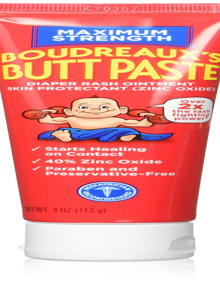 Boudreaux’s Butt Paste Maximum Strength (4 oz, Pack of 2)