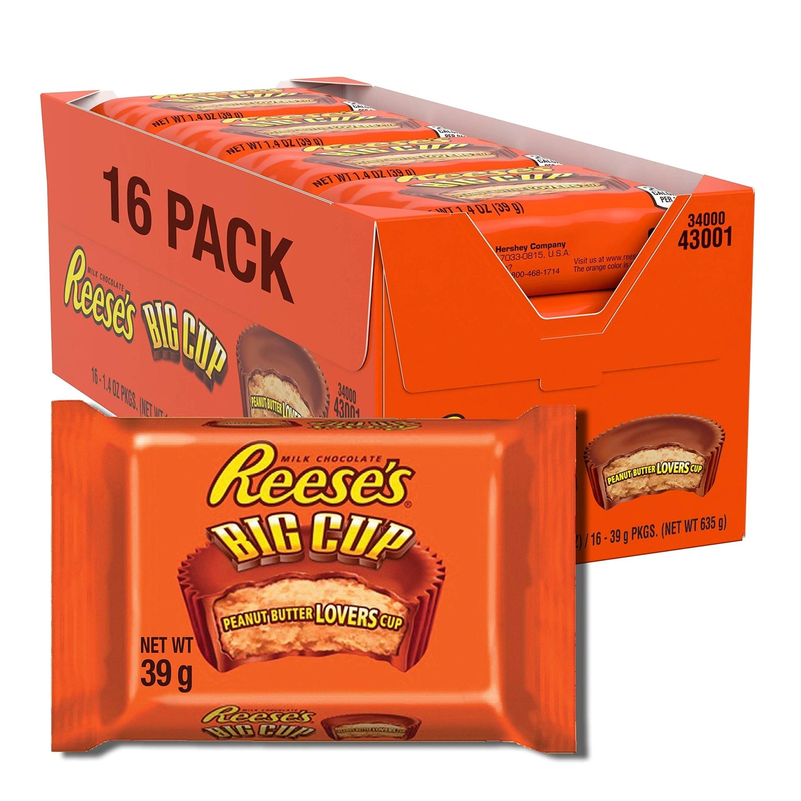Reese’s Big Cup (1.4 oz, 16 Pack)