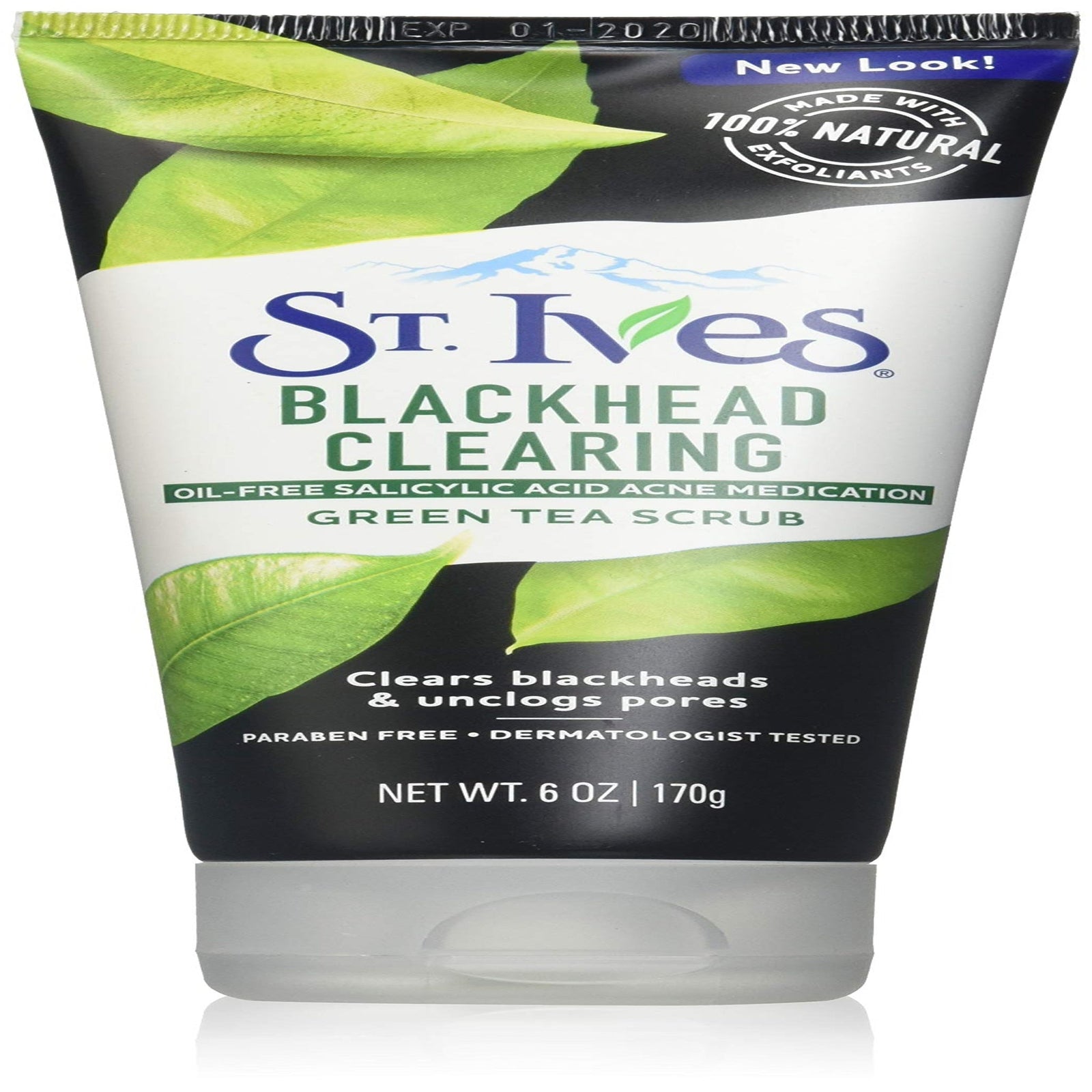 St. Ives Blackhead Clearing Face Scrub Green Tea (6 oz, 3 Pack)