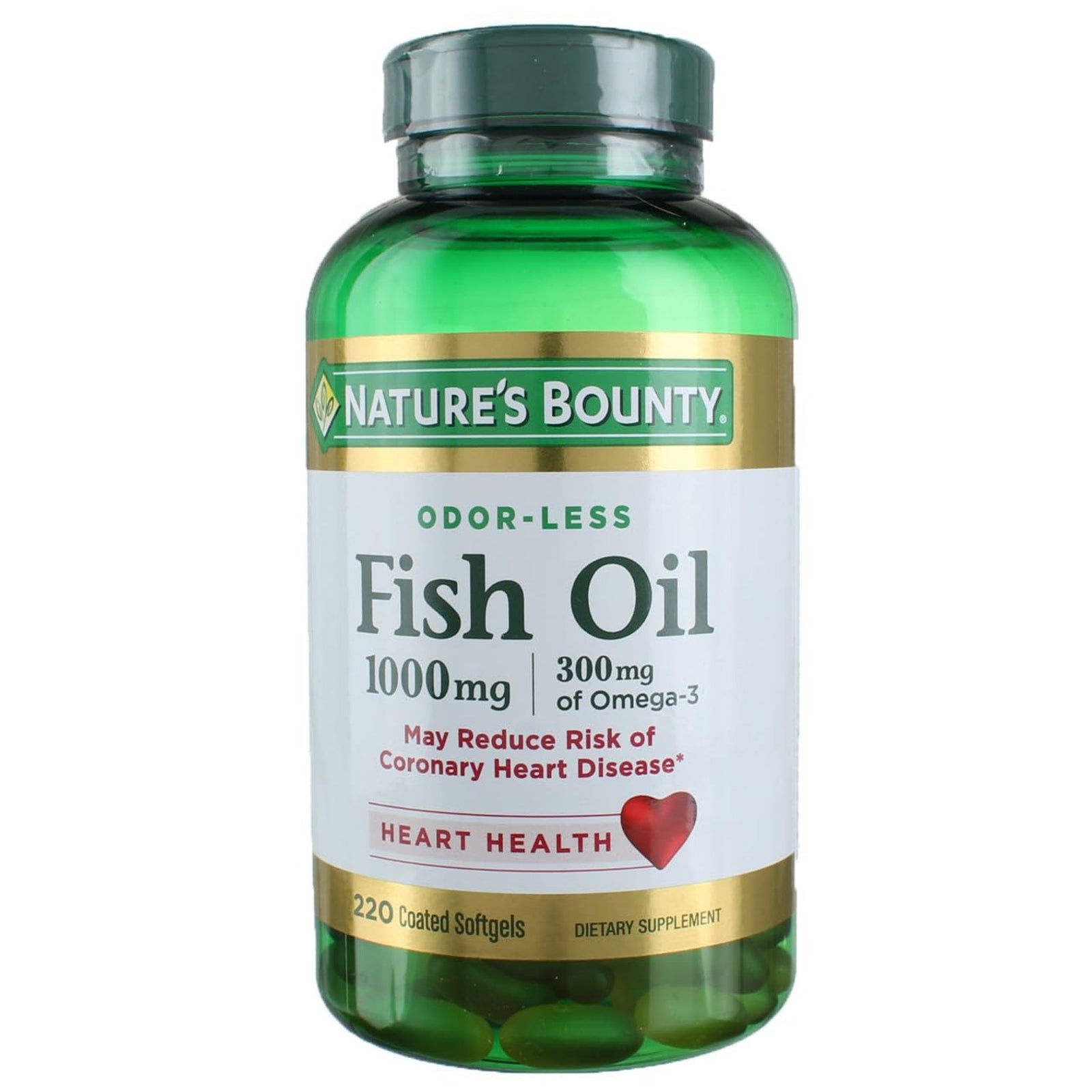 Nature's Bounty Fish Oil 1000mg (220 Softgels, 3 Pack)